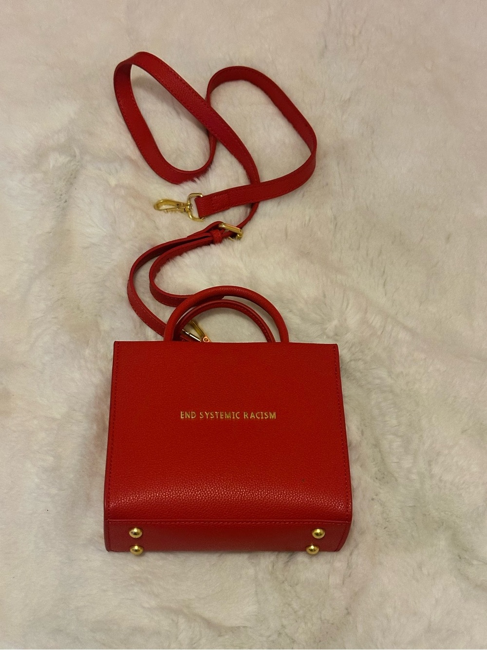 Brandon Blackwood ESR Tote Red Recycled Leather